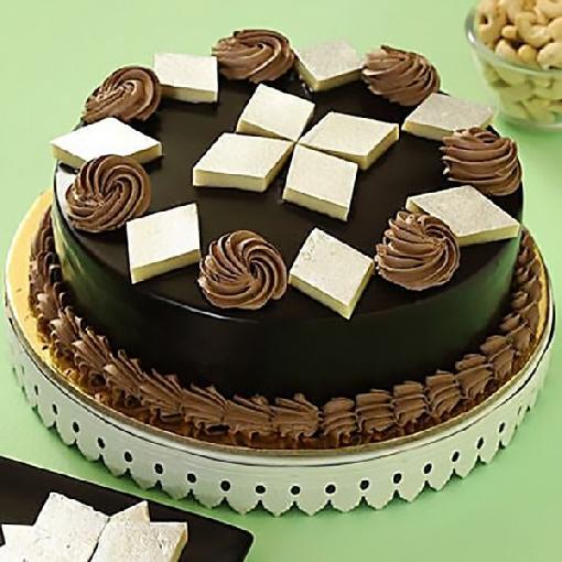 Chocolate KajuKatli Cake