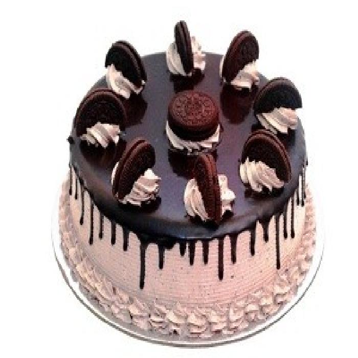 Choco Vanilla Oreo Cake