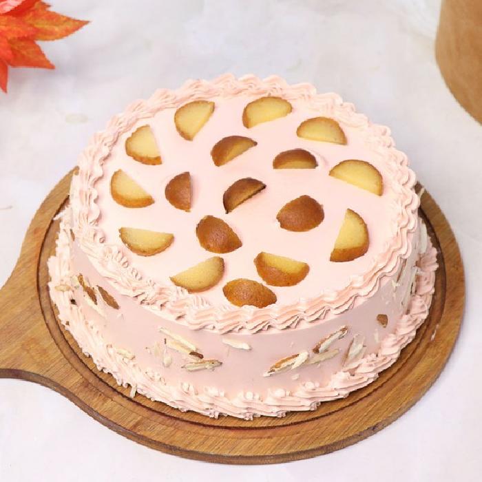 Pineapple Gulab Jamun Cake