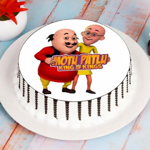 Motu Patlu Photo Cake